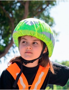 K-FH100G-Hi-Vis Bicycle-Helmet Cover Maastricht 2